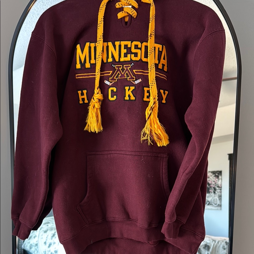 Minnesota Hockey Maroon Hoodie